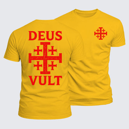 Luxe Mercerized Cotton Tee - Deus Vult