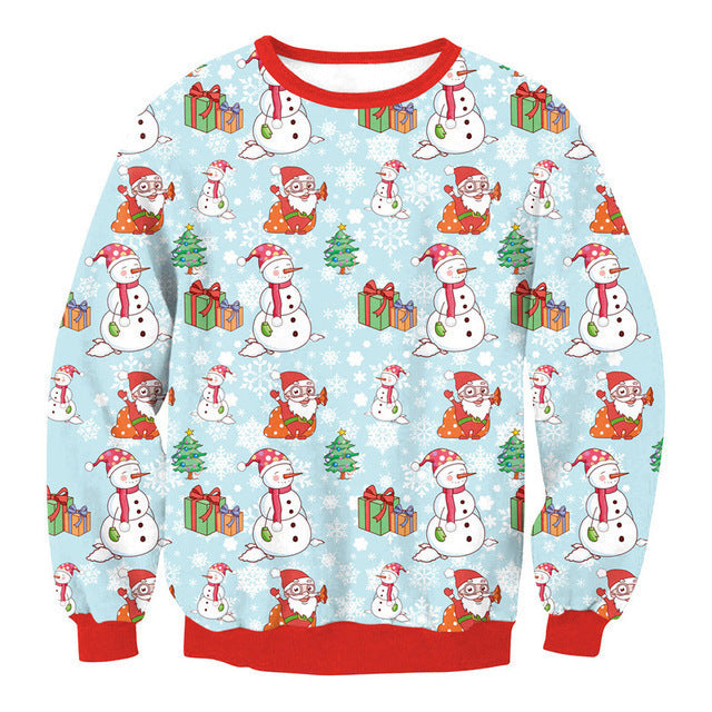 Unisex 3D Printed Christmas Sweatshirt