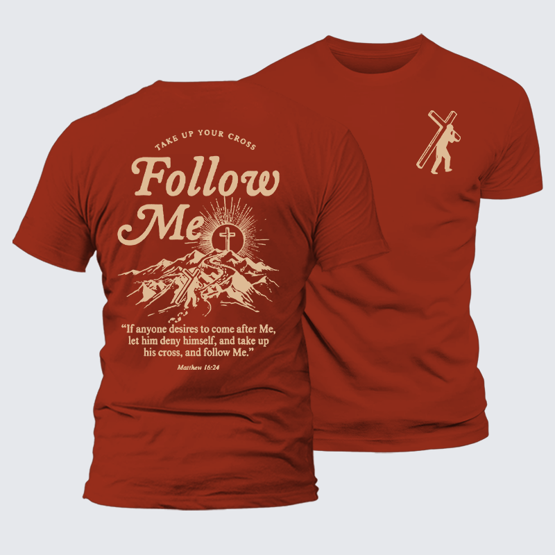 Luxe Mercerized Cotton Tee - Take Up Your Cross And Follow Me