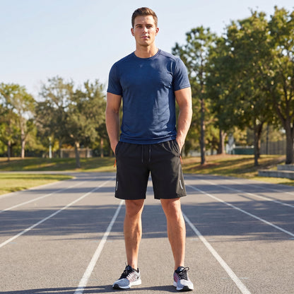 Men's  5-Pack Quick-Dry Shorts – Lightweight Breathable Athletic & Casual Shorts