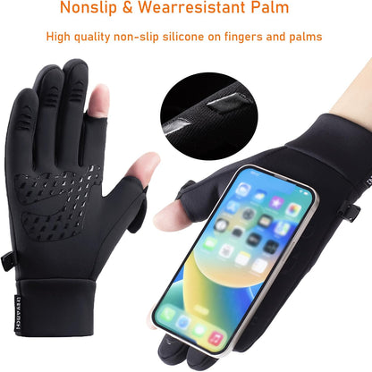 Buy 1 Get 1 Free – 2 Pairs Winter Fingerless Fishing Gloves for Men & Women