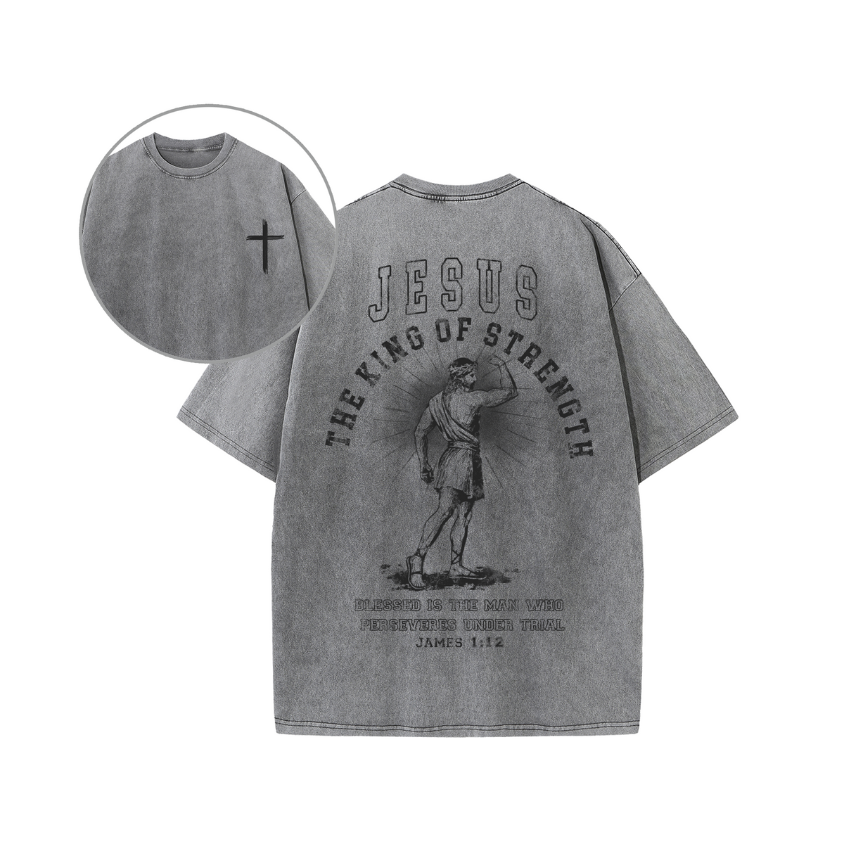 Jesus The King of Strength Graphic Unisex Tee