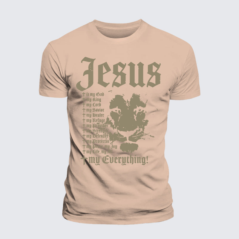 Luxe Mercerized Cotton Tee - Jesus Is My God King Lord