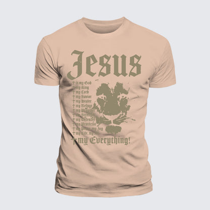 Luxe Mercerized Cotton Tee - Jesus Is My God King Lord
