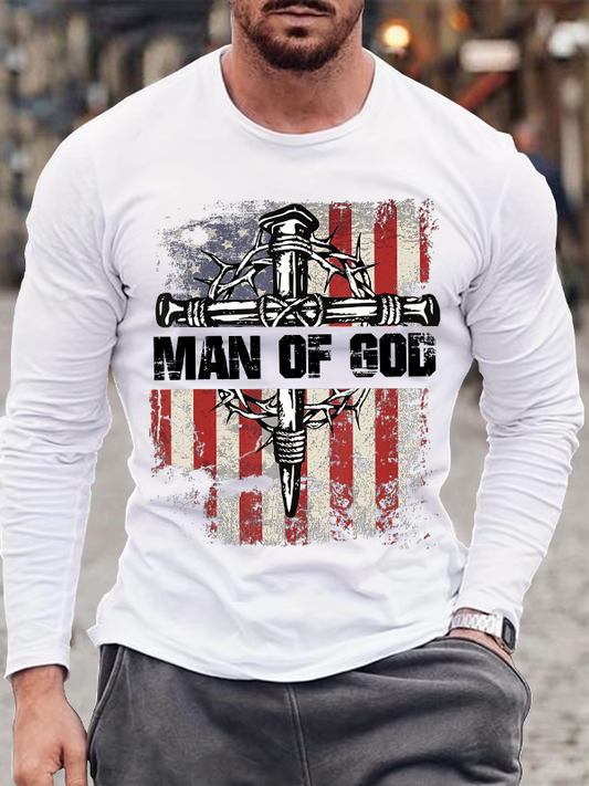 Man Of God Men's Long Sleeve T-Shirt