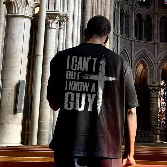 I Can't But I Know A Guy Printed Men's T-shirt