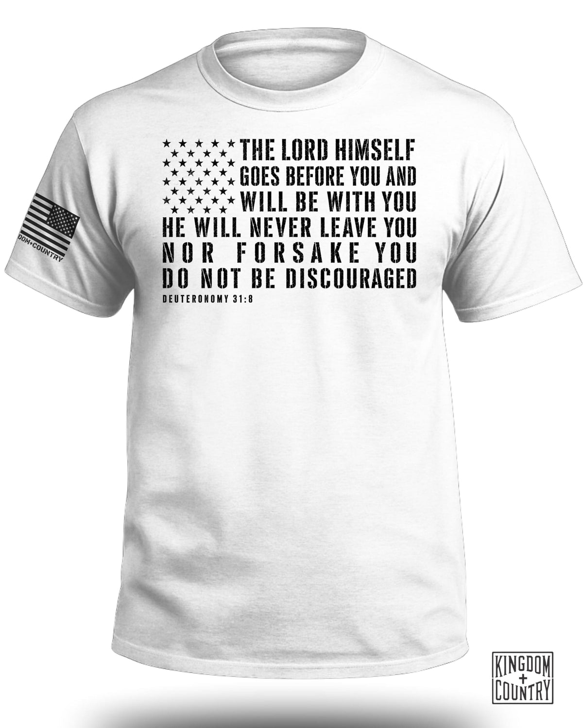 The Lord Himself Goes Before You Flag T-Shirt