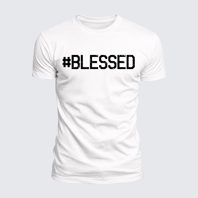 Luxe Mercerized Cotton Tee - Blessed