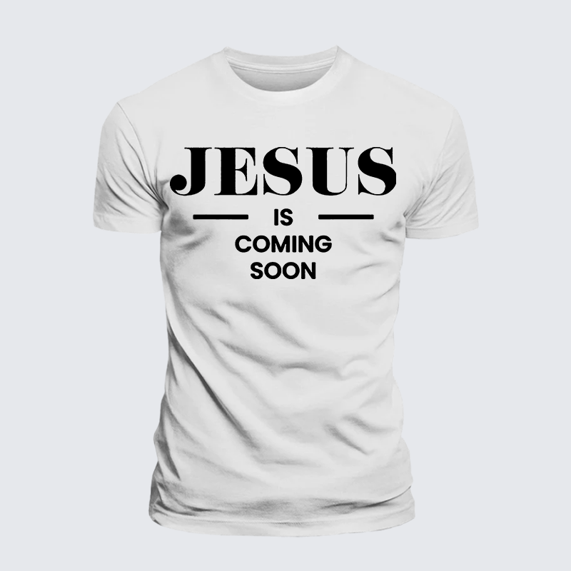 Luxe Mercerized Cotton Tee - Jesus Is Coming Soon