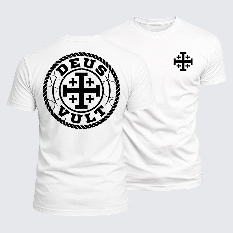 Luxe Mercerized Cotton Tee - Deus Vult