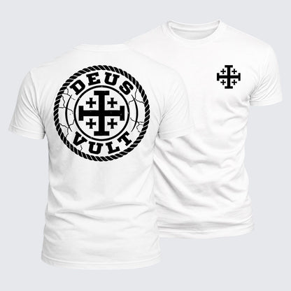 Luxe Mercerized Cotton Tee - Deus Vult