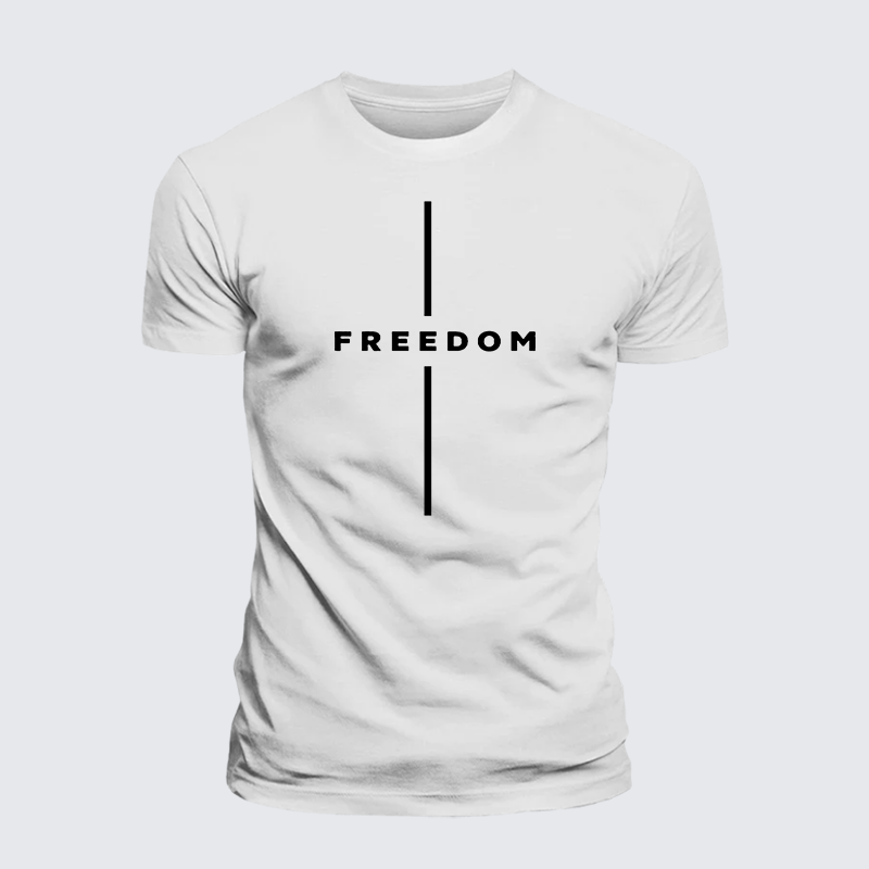 Luxe Mercerized Cotton Tee - Freedom Is Not Free