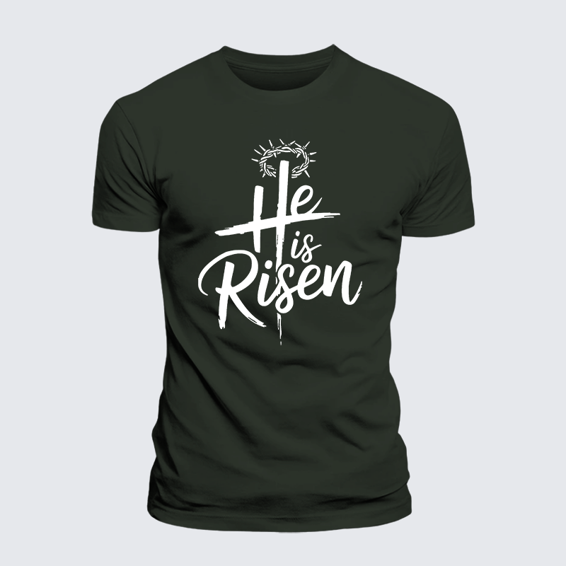 Luxe Mercerized Cotton Tee - He Is Risen