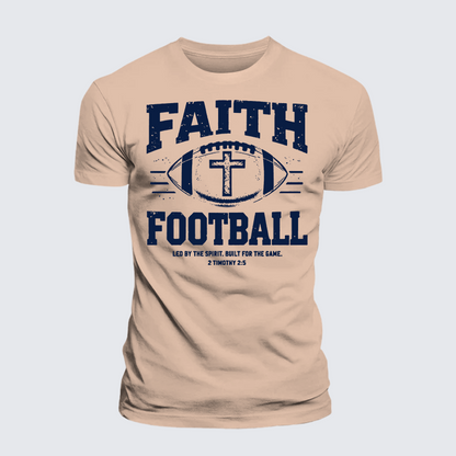 Luxe Mercerized Cotton Tee - FAITH & FOOTBALL