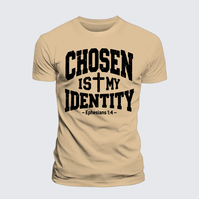 Luxe Mercerized Cotton Tee - Chosen Is My ldentity