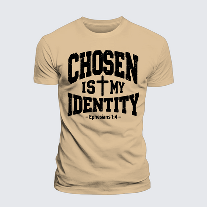 Luxe Mercerized Cotton Tee - Chosen Is My ldentity