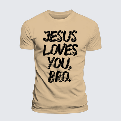 Luxe Mercerized Cotton Tee - Jesus Loves Bro