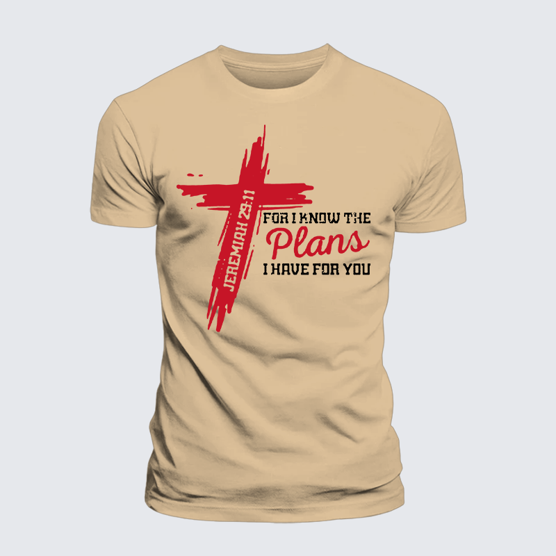Luxe Mercerized Cotton Tee - I Know The Plans I Have For You