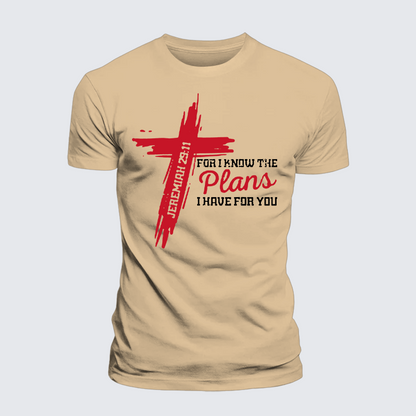 Luxe Mercerized Cotton Tee - I Know The Plans I Have For You