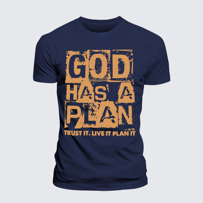 Luxe Mercerized Cotton Tee - God Has A Plan