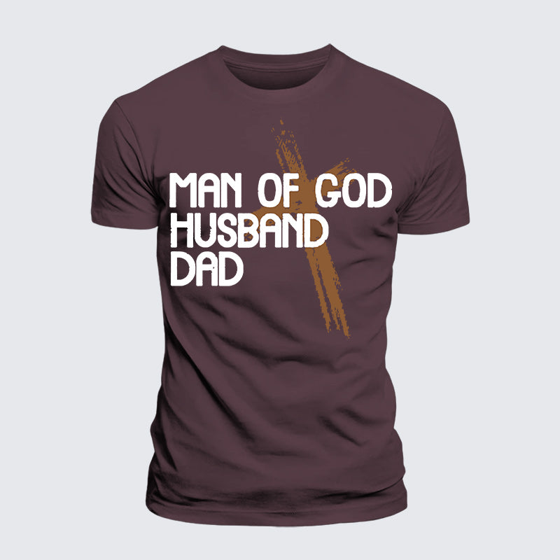 Luxe Mercerized Cotton Tee - Man Of God Husband Dad