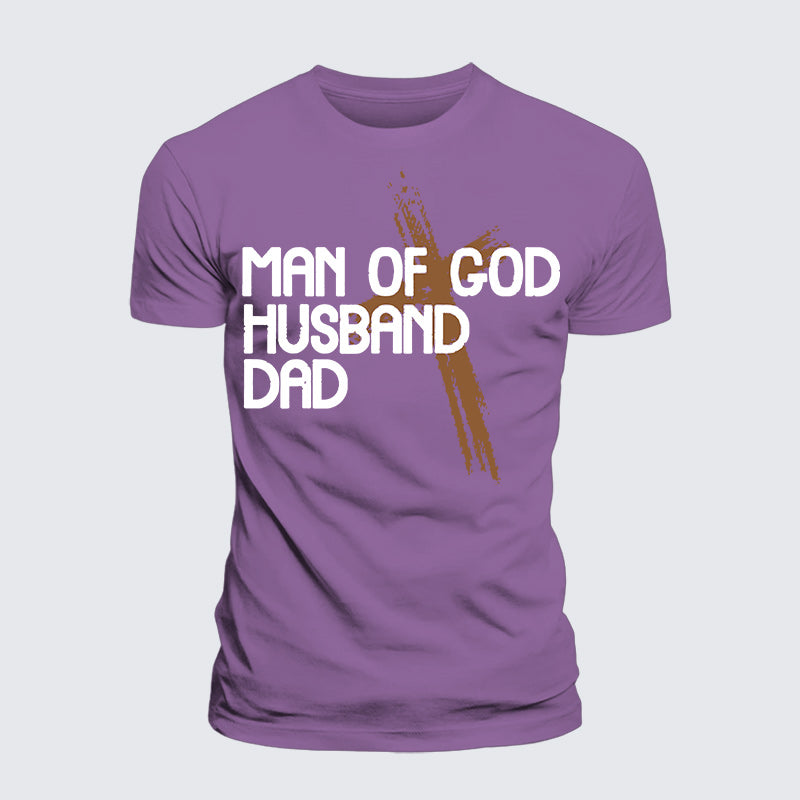 Luxe Mercerized Cotton Tee - Man Of God Husband Dad
