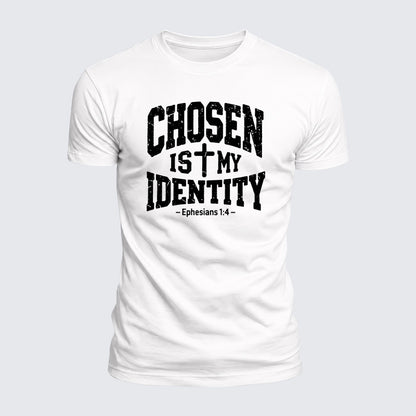 Luxe Mercerized Cotton Tee - Chosen Is My Identity