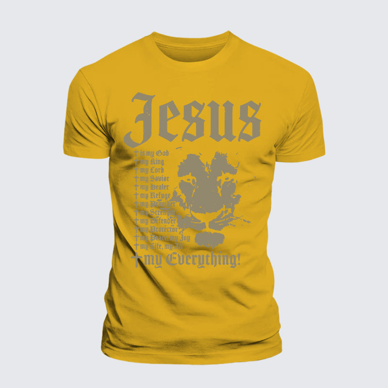 Luxe Mercerized Cotton Tee - Jesus Is My God King Lord