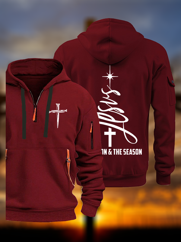 The Reason & The Season Jesus God Christian Zipper Hoodies