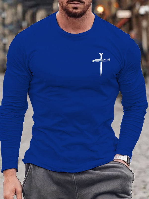 Cross Cotton Long Sleeve T-Shirt