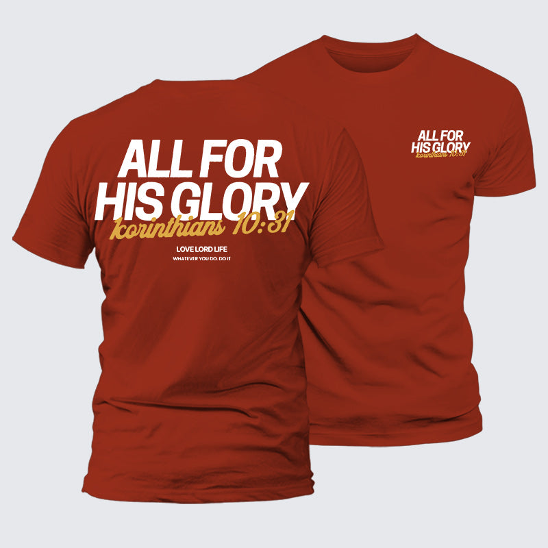 Luxe Mercerized Cotton Tee - All For His Glory