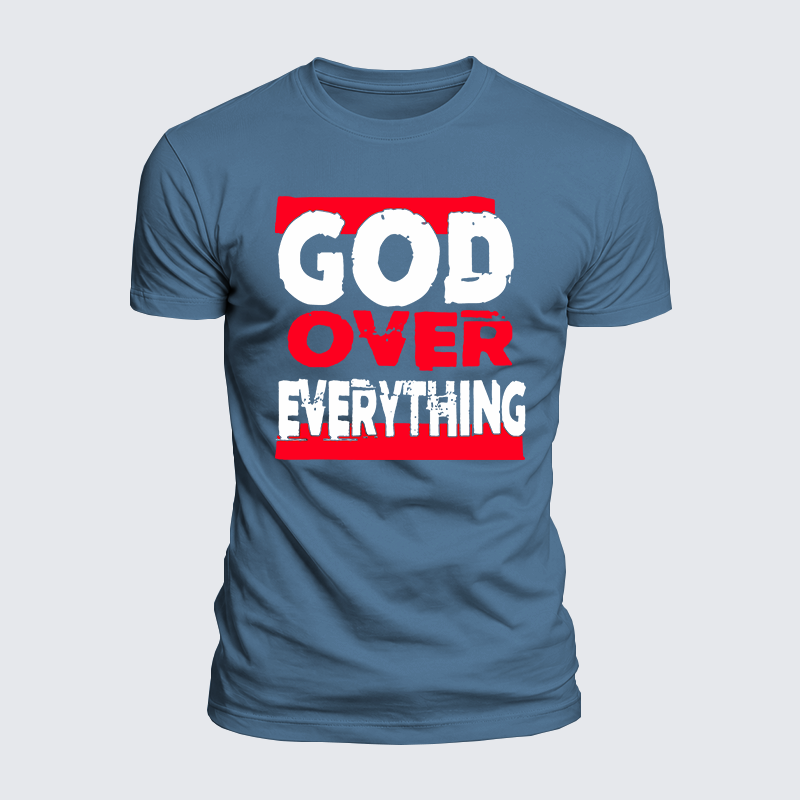 Luxe Mercerized Cotton Tee - God Over Everything