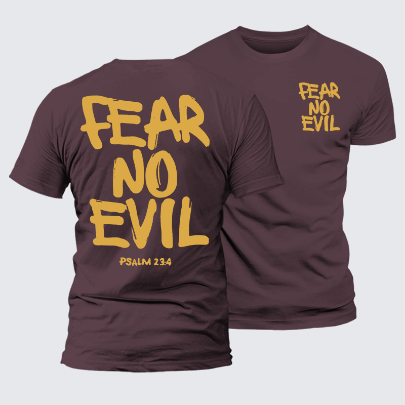 Luxe Mercerized Cotton Tee - Fear No Evil