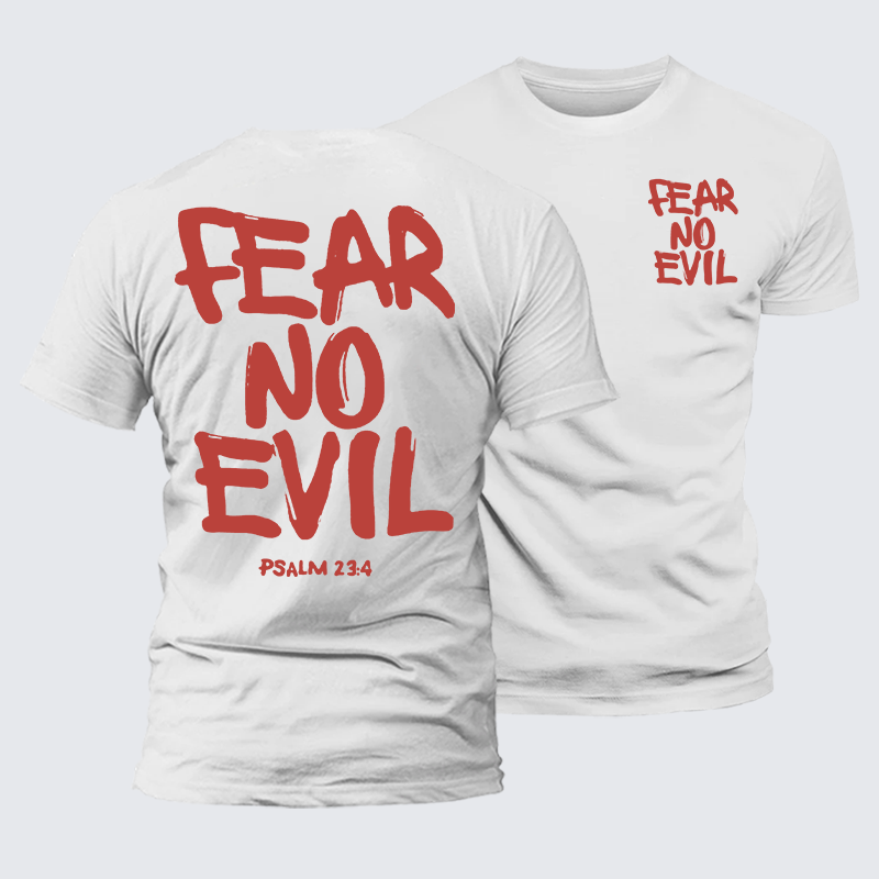 Luxe Mercerized Cotton Tee - Fear No Evil