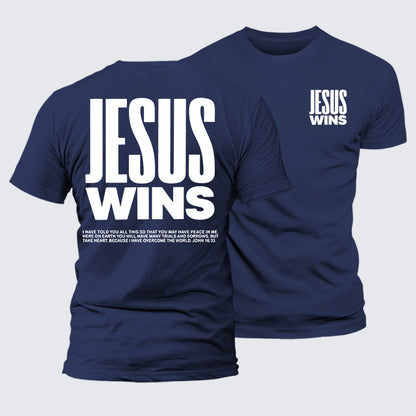 Luxe Mercerized Cotton Tee - Jesus Wins