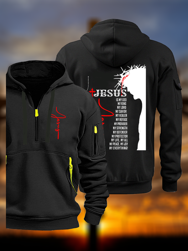 Jesus Crown Of Thorns Jesus God Christian Zipper Hoodies