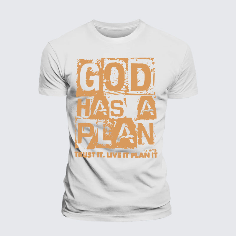 Luxe Mercerized Cotton Tee - God Has A Plan