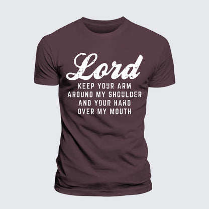 Luxe Mercerized Cotton Tee - Lord Arm Shoulder Hand Mouth
