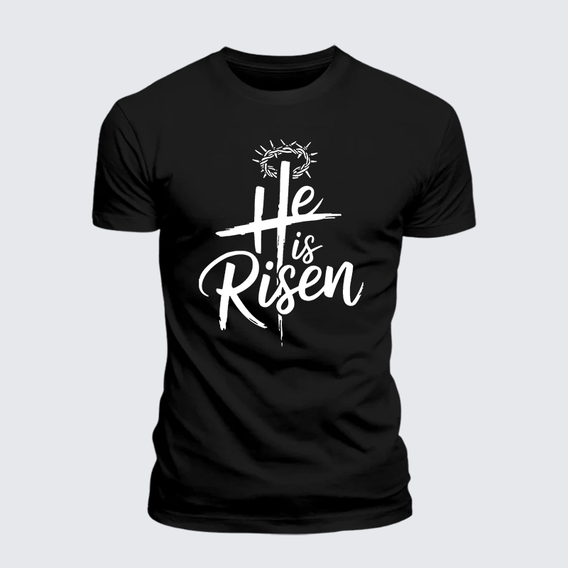 Luxe Mercerized Cotton Tee - He Is Risen
