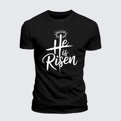 Luxe Mercerized Cotton Tee - He Is Risen