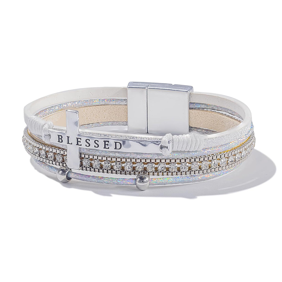 Handwoven Western-style Cross Bracelet
