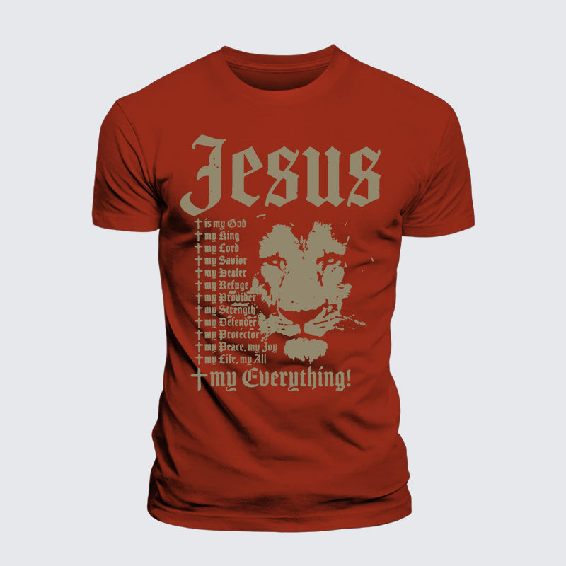 Luxe Mercerized Cotton Tee - Jesus Is My God King Lord