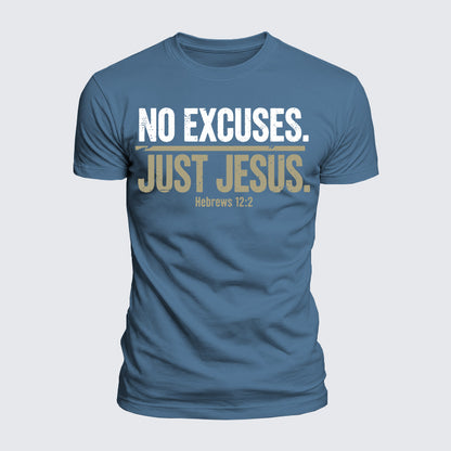 Luxe Mercerized Cotton Tee - No Excuses Just Jesus