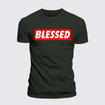 Luxe Mercerized Cotton Tee - Blessed