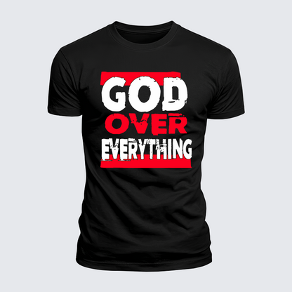 Luxe Mercerized Cotton Tee - God Over Everything