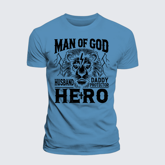 Luxe Mercerized Cotton Tee - Man Of God Husband Daddy Hero