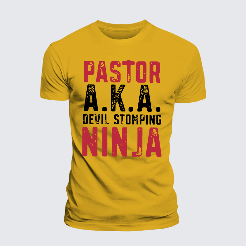 Luxe Mercerized Cotton Tee - Pastor Aka Devil Stomping Ninja