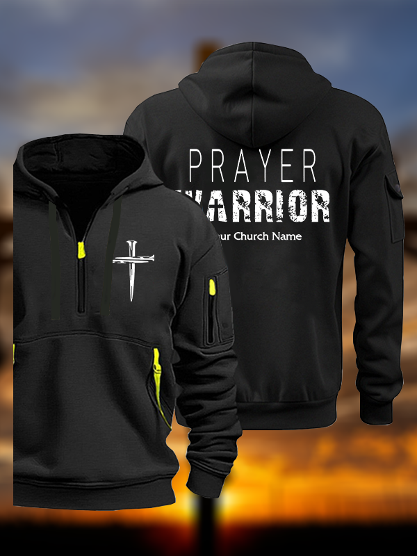 Personalized Prayer Warrior Jesus God Christian Zipper Hoodies