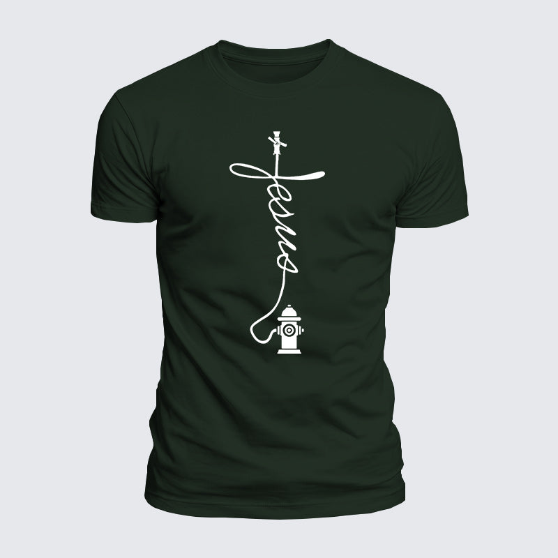 Luxe Mercerized Cotton Tee - Firefighter