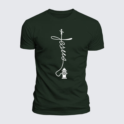 Luxe Mercerized Cotton Tee - Firefighter